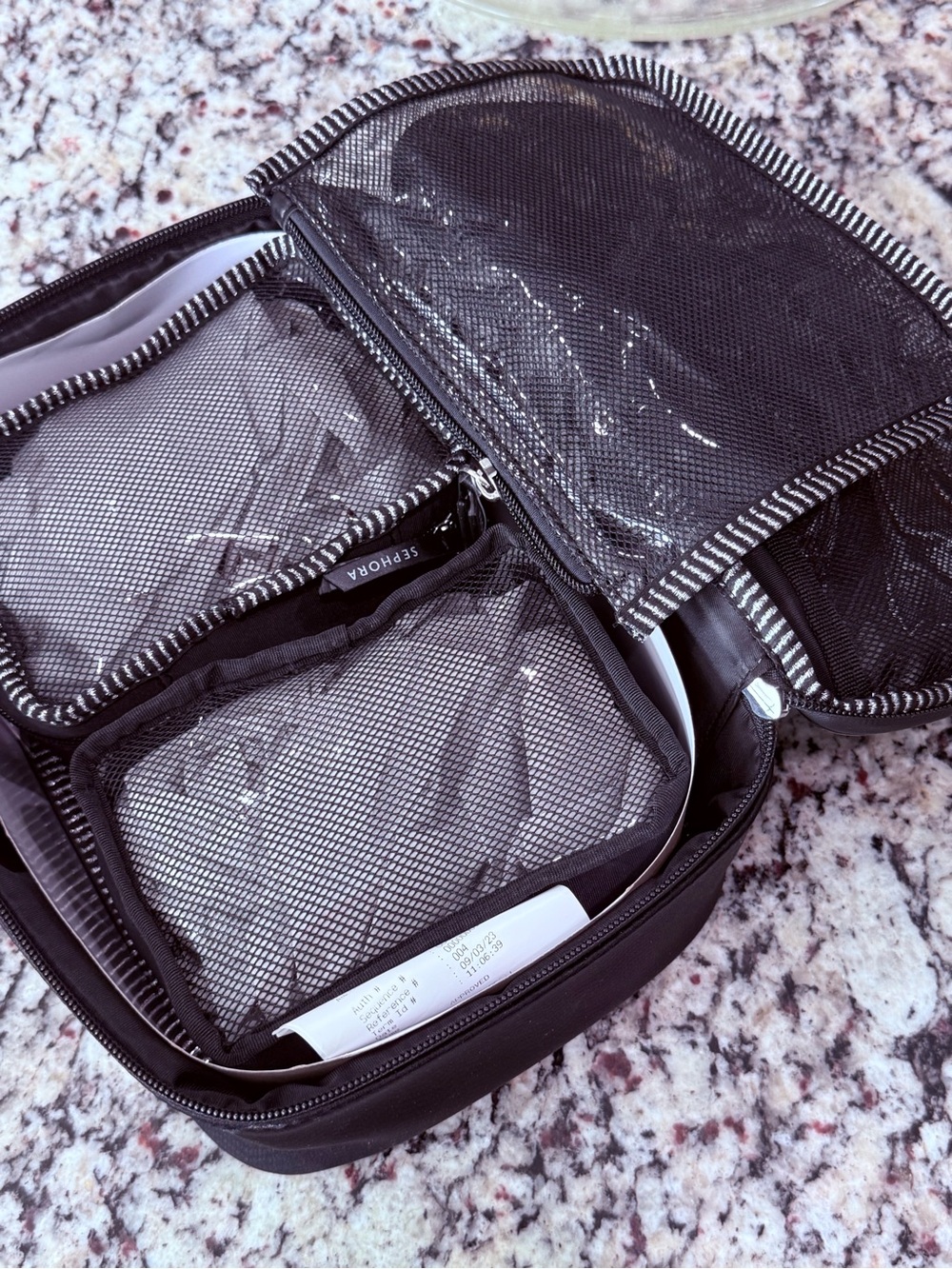 Sephora Black Makeup Toiletry Organizer New W/ Tags LIMITED EDITION DISCONTINUED